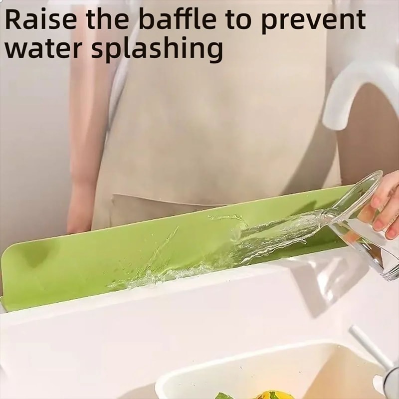 Silicone Sink Splash Guard With Suction Cup WhiteGreen Water Baffle To Protect Clothes From Splash 18