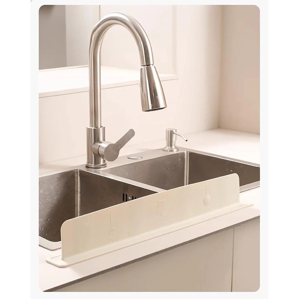 Silicone Sink Splash Guard With Suction Cup WhiteGreen Water Baffle To Protect Clothes From Splash 13