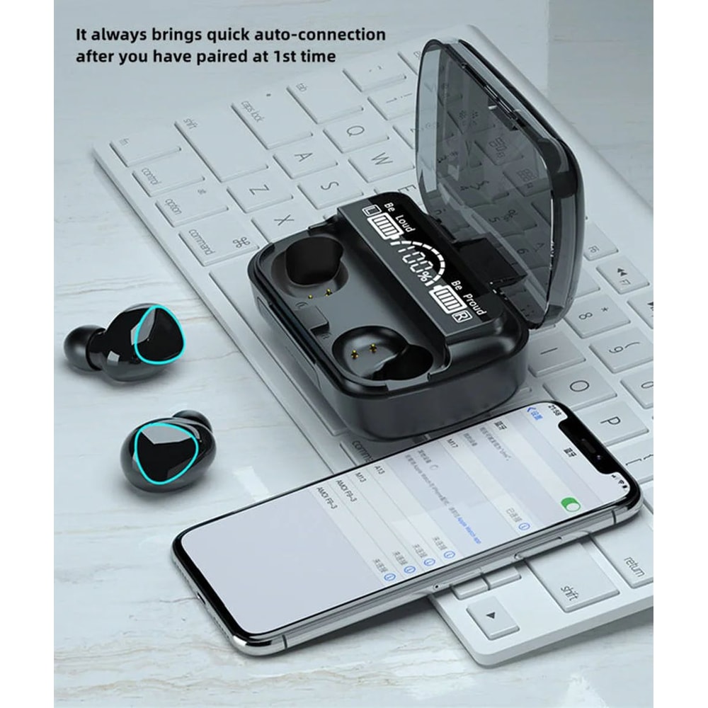 M10 Wireless Earbuds HighQuality BT Headset With Perfect Sound Sports Gaming Earphones BuiltIn Pow 2