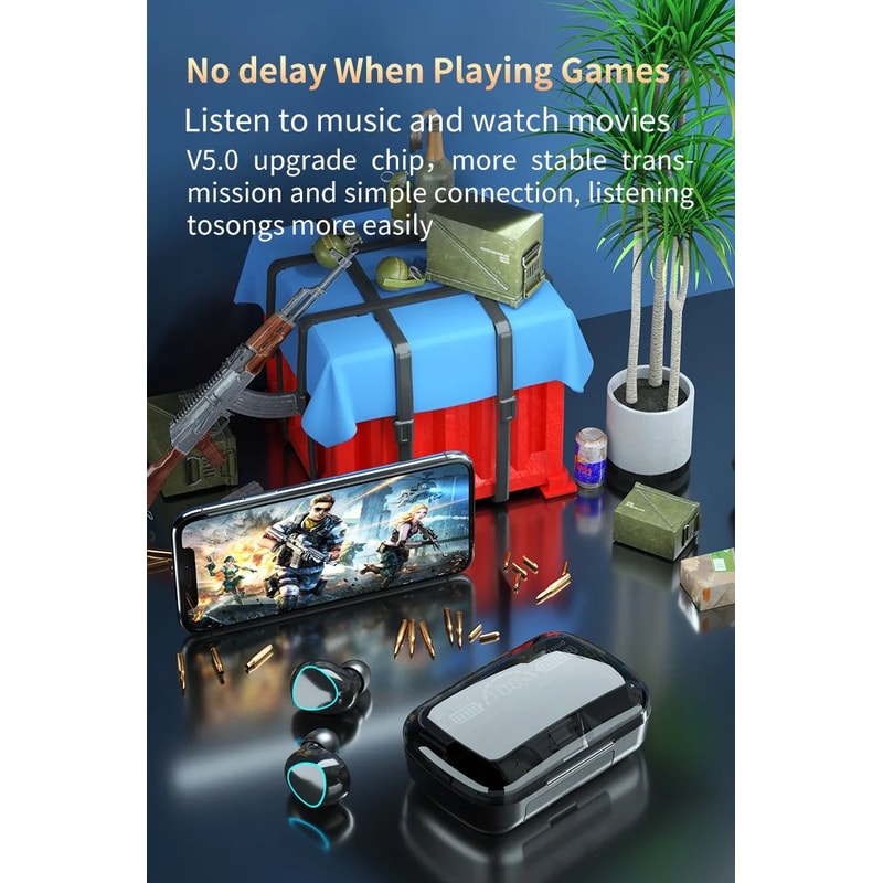 M10 Wireless Earbuds HighQuality BT Headset With Perfect Sound Sports Gaming Earphones BuiltIn Pow 20
