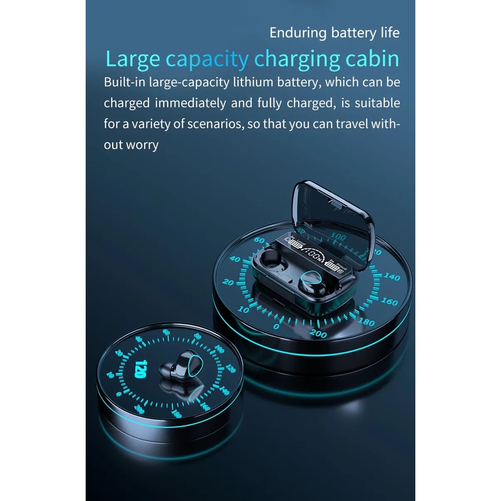 M10 Wireless Earbuds HighQuality BT Headset With Perfect Sound Sports Gaming Earphones BuiltIn Pow 10