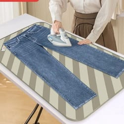 foldable ironing pad with heat resistant gloves
