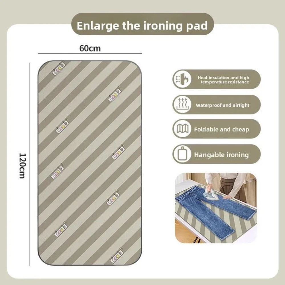 Foldable Ironing Pad With Heat Resistant Gloves 9