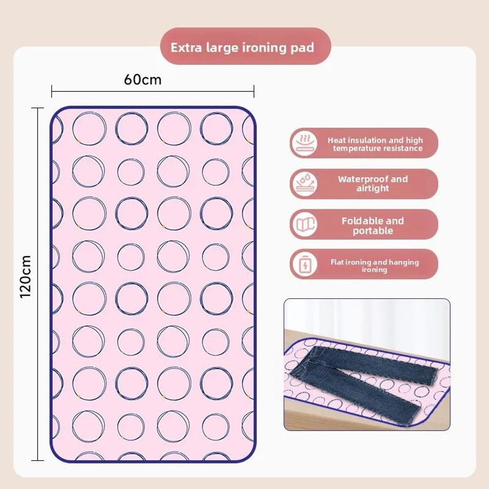 Foldable Ironing Pad With Heat Resistant Gloves 12