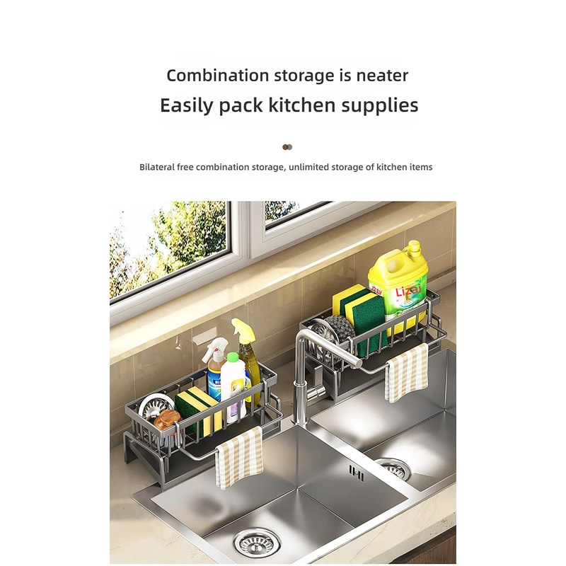 Kitchen Sink Drain Rack Organizer 11