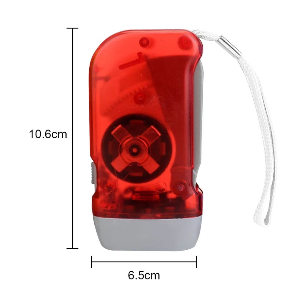 Hand Press Dynamo LED Emergency Flashlight 7