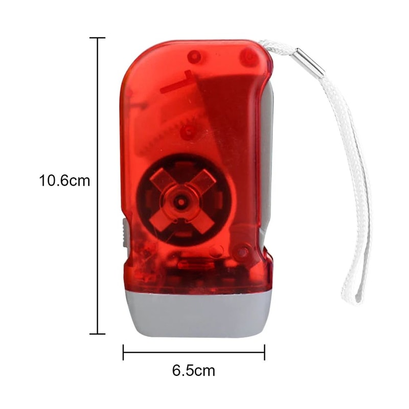 Hand Press Dynamo LED Emergency Flashlight 7