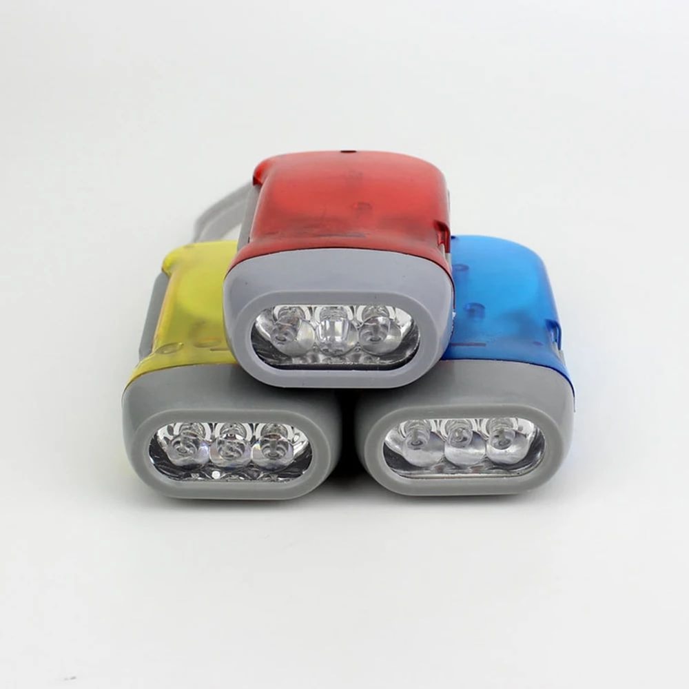 Hand Press Dynamo LED Emergency Flashlight 11
