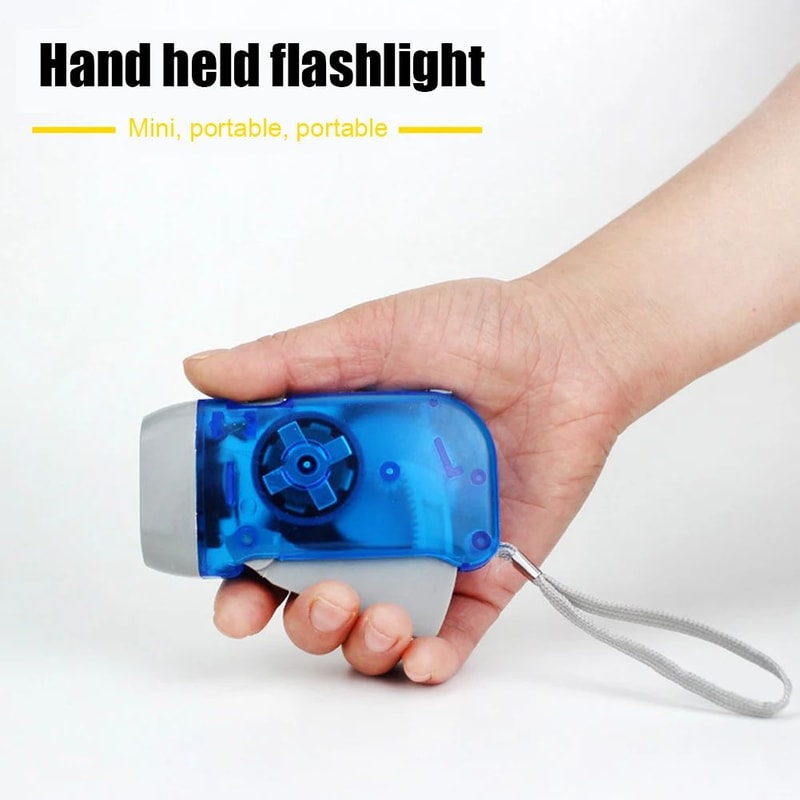 Hand Press Dynamo LED Emergency Flashlight 13
