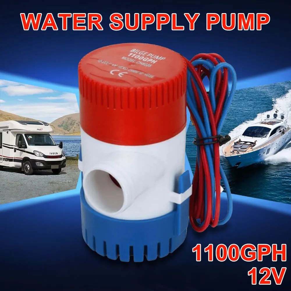 12V Submersible 1100GPH Marine Bilge Pump 11