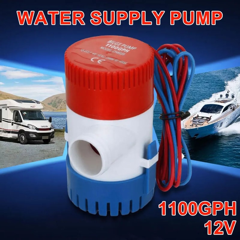12V Submersible 1100GPH Marine Bilge Pump 11