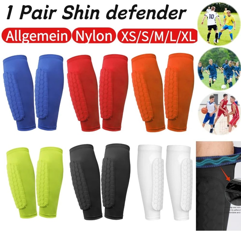 Soccer Shin Guards With Honeycomb Padding 0