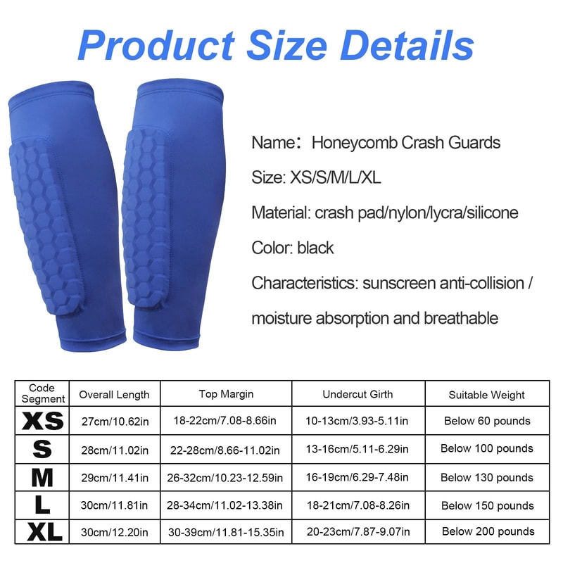 Soccer Shin Guards With Honeycomb Padding 8