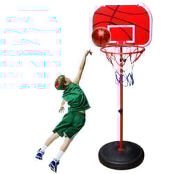 adjustable kids basketball hoop set