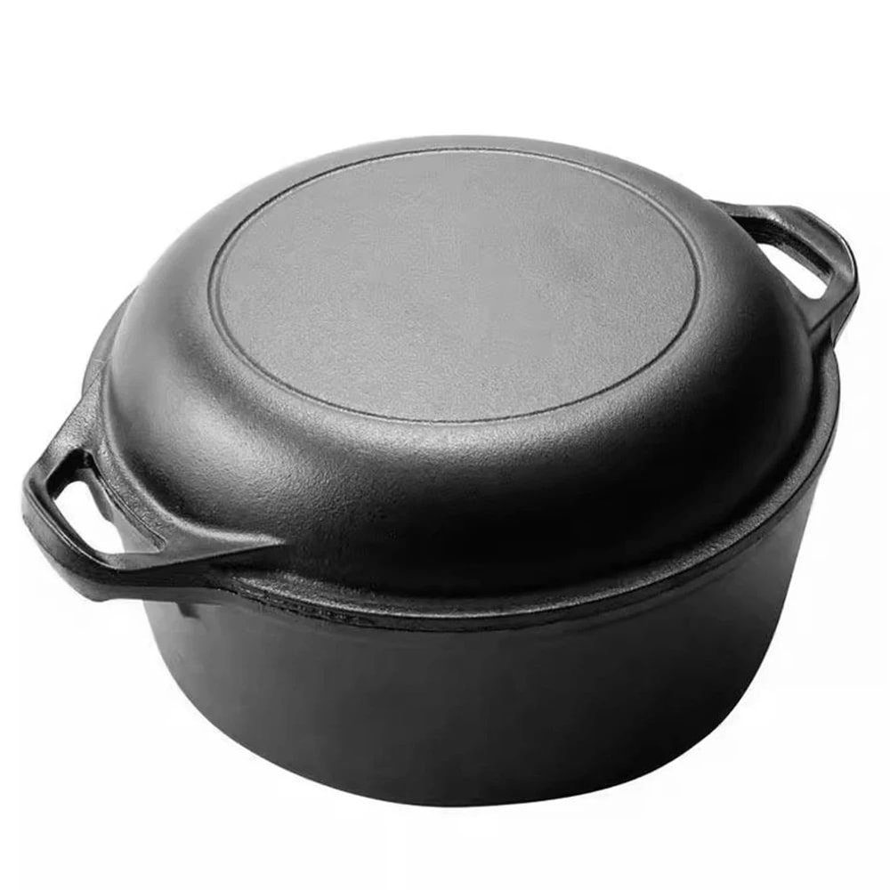 Cast Iron Dutch Oven With Skillet Lid 2