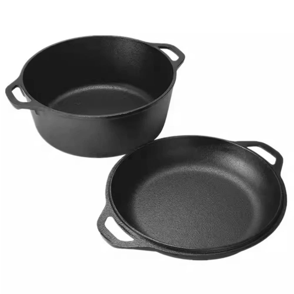Cast Iron Dutch Oven With Skillet Lid 3