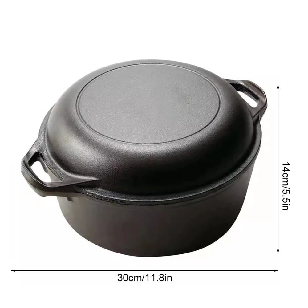 Cast Iron Dutch Oven With Skillet Lid 4