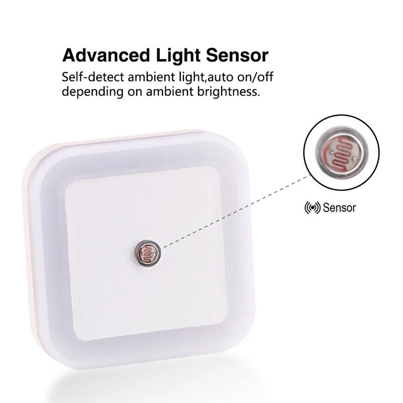 Wireless LED Sensor Night Light Plug In 6