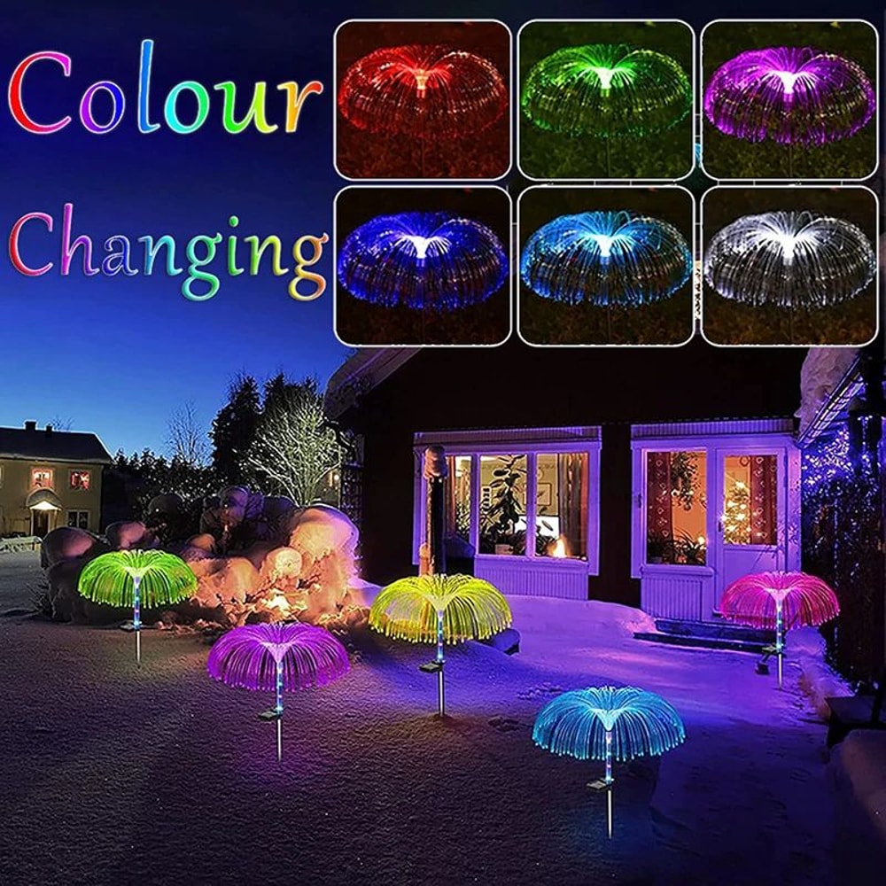 Solar Jellyfish Garden LED Lights 4