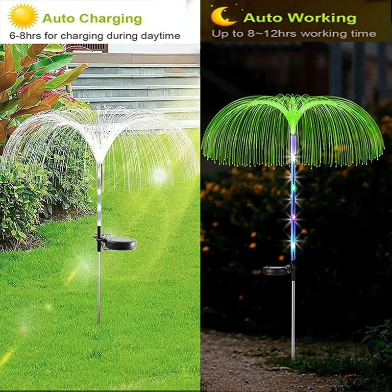 Solar Jellyfish Garden LED Lights 5