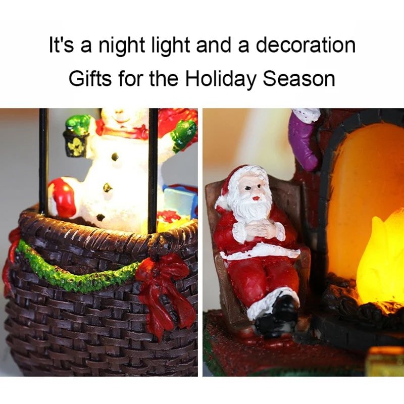 Christmas LED Glowing Ornament Figurine 6
