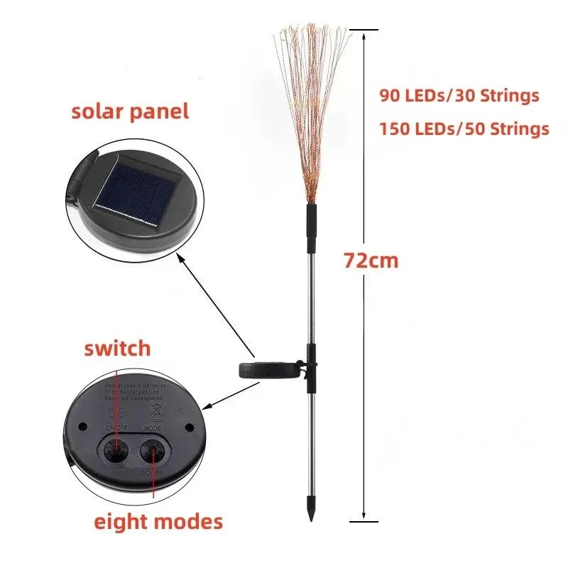 Solar Firework LED Garden Light 1