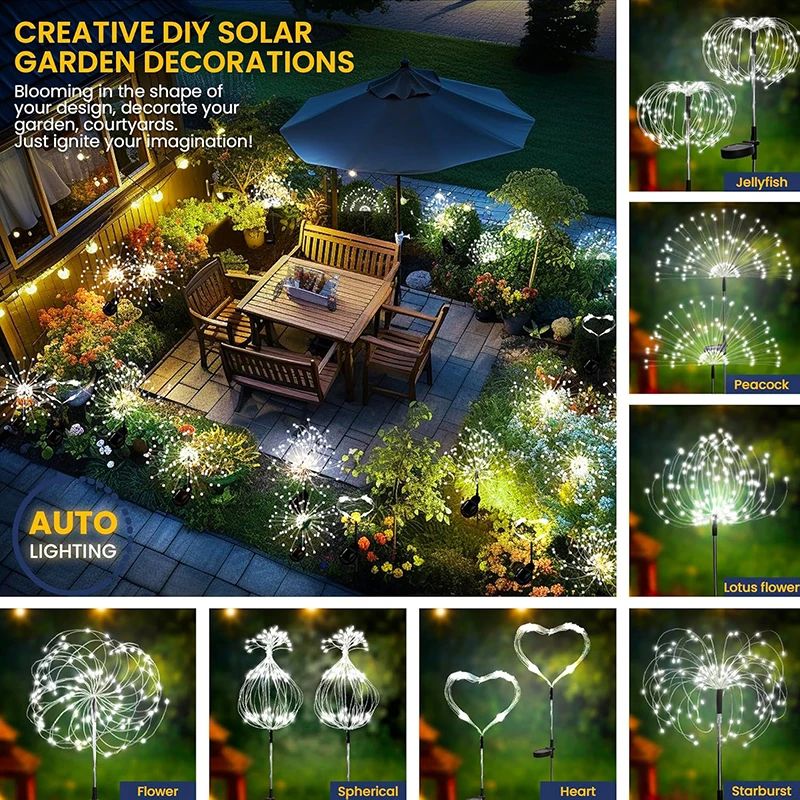 Solar Firework LED Garden Light 6
