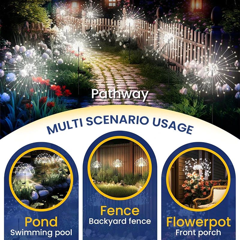 Solar Firework LED Garden Light 8