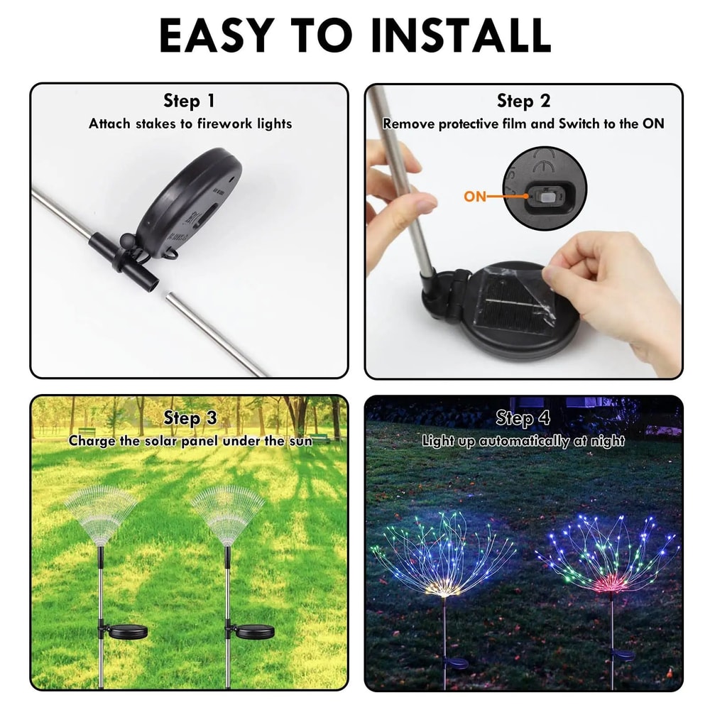 Solar Firework LED Garden Light 9
