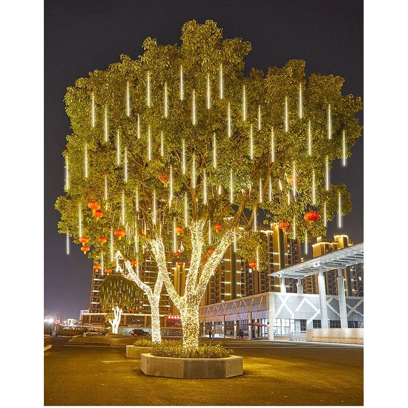 LED Meteor Shower String Lights EU Plug 9