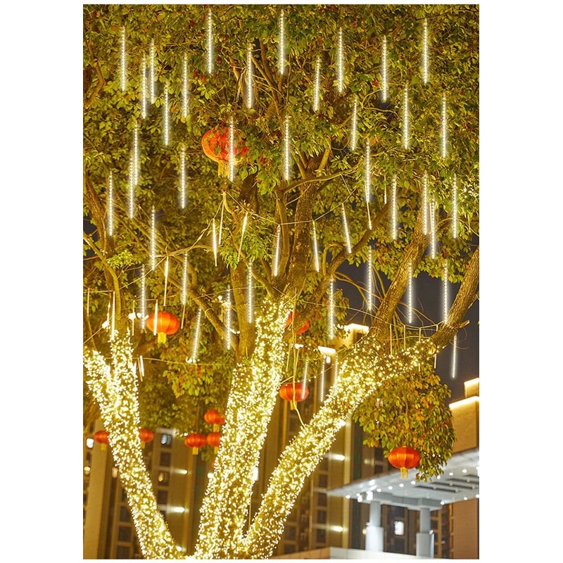 LED Meteor Shower String Lights EU Plug 11