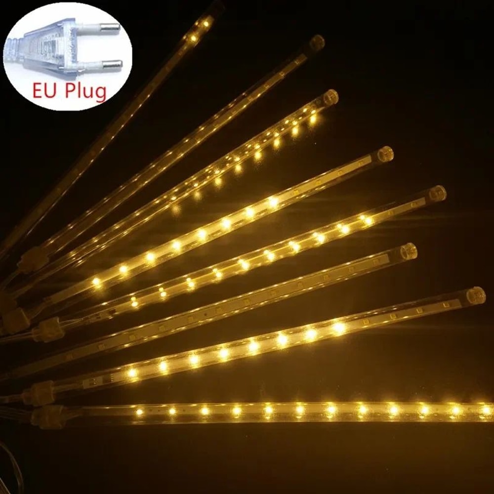 LED Meteor Shower String Lights EU Plug 12