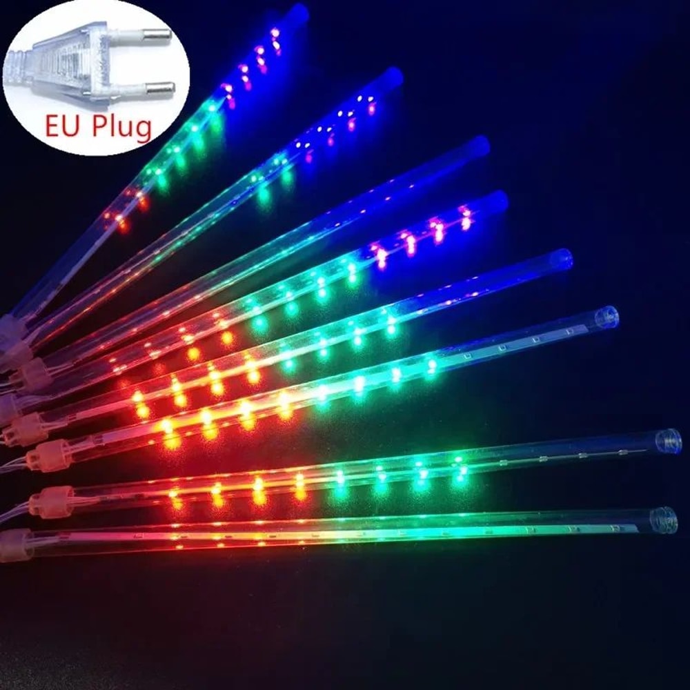 LED Meteor Shower String Lights EU Plug 14