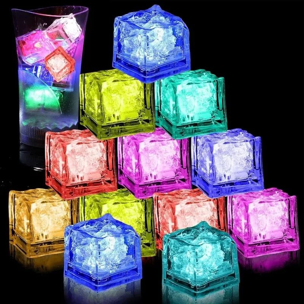LED Color Changing Luminous Ice Cubes Set 0