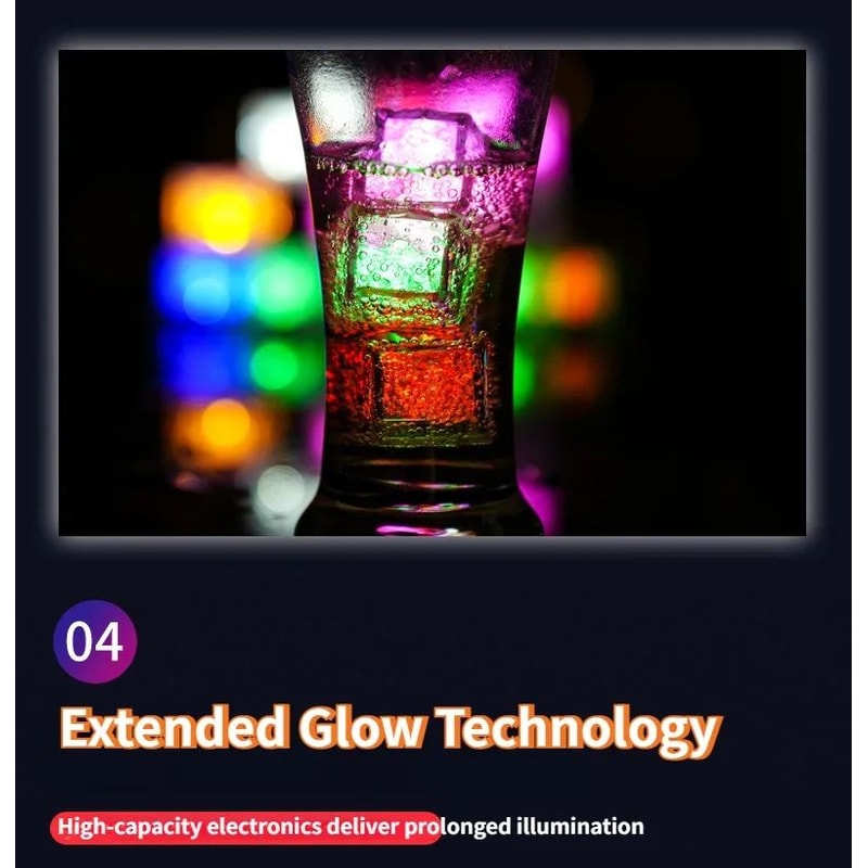 LED Color Changing Luminous Ice Cubes Set 10