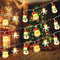 Christmas Santa Snowman LED String Lights 4