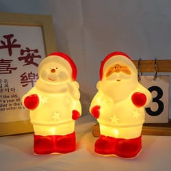 cute christmas led night light lamp