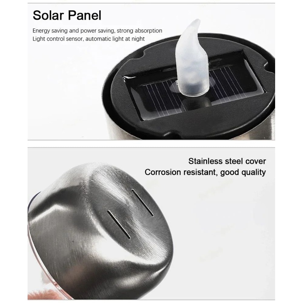 Solar LED Flameless Candle Light 12