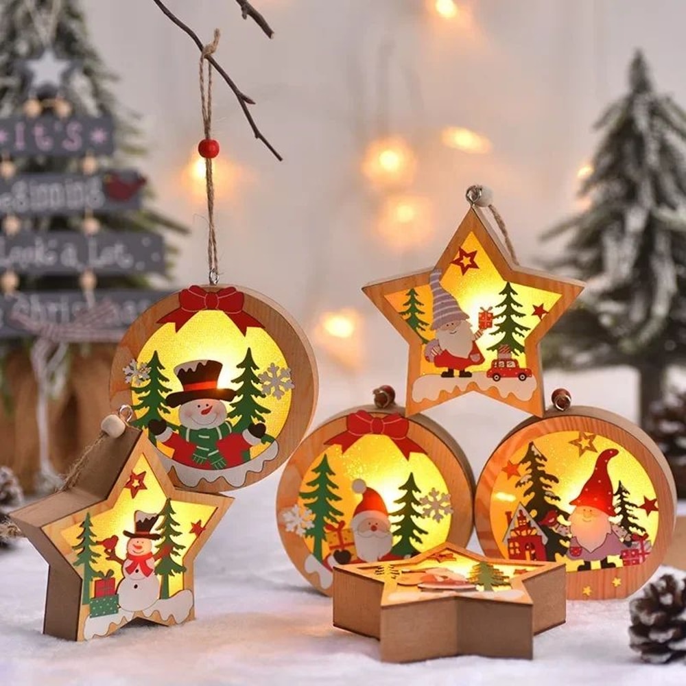 LED Christmas Tree Pendant Night Light 1