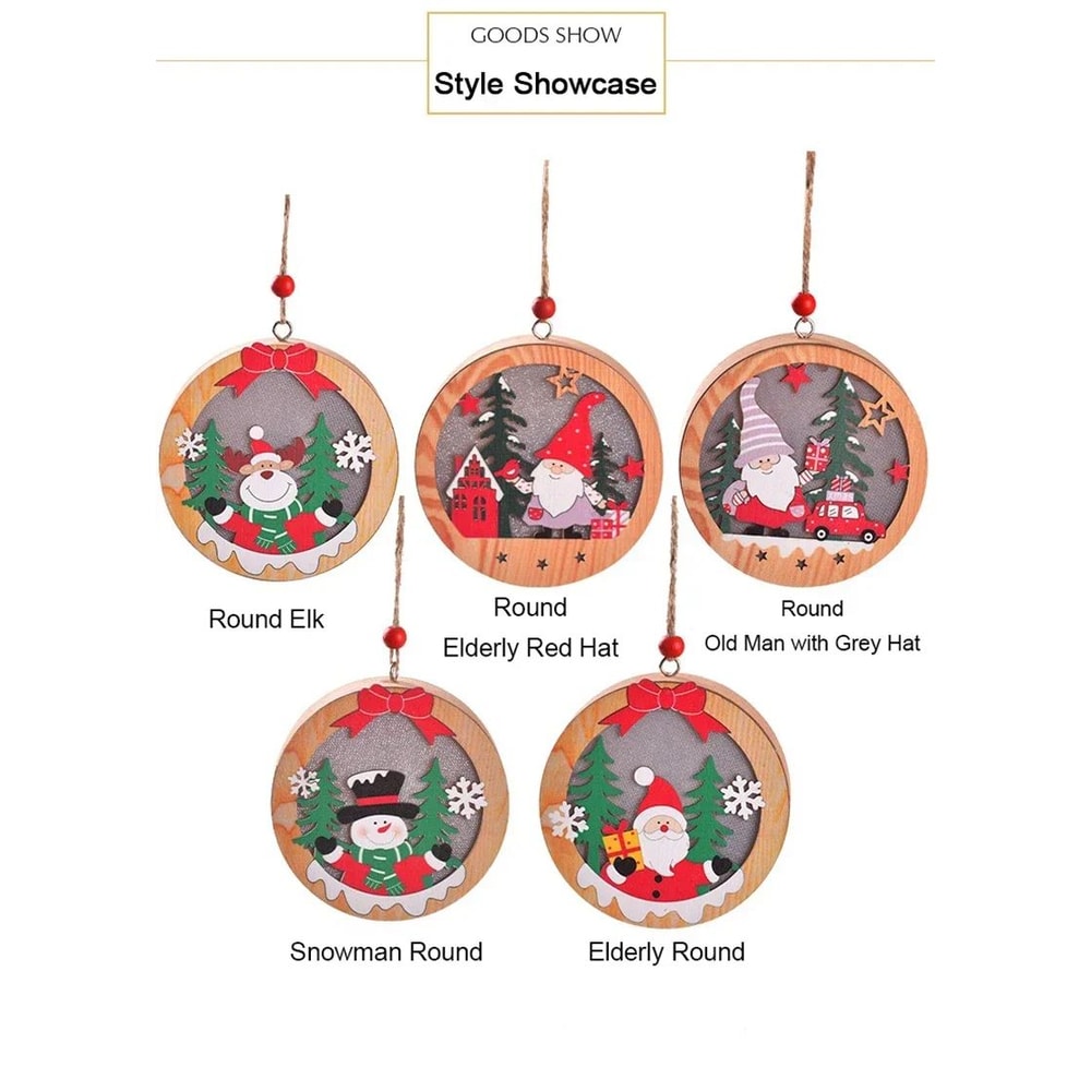 LED Christmas Tree Pendant Night Light 7