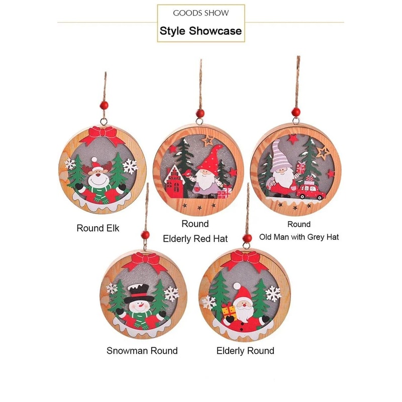 LED Christmas Tree Pendant Night Light 7