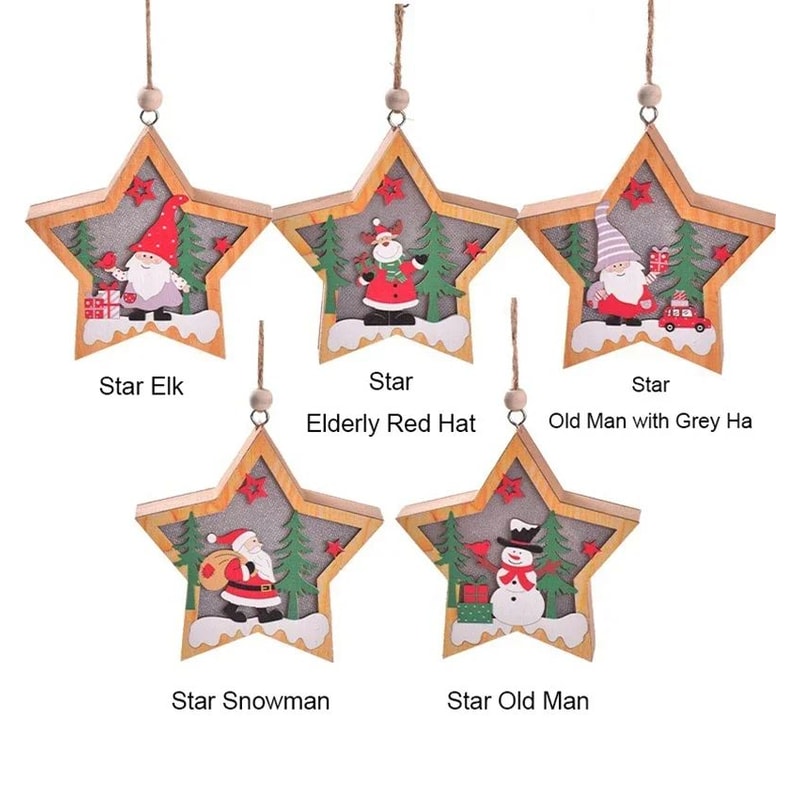 LED Christmas Tree Pendant Night Light 8