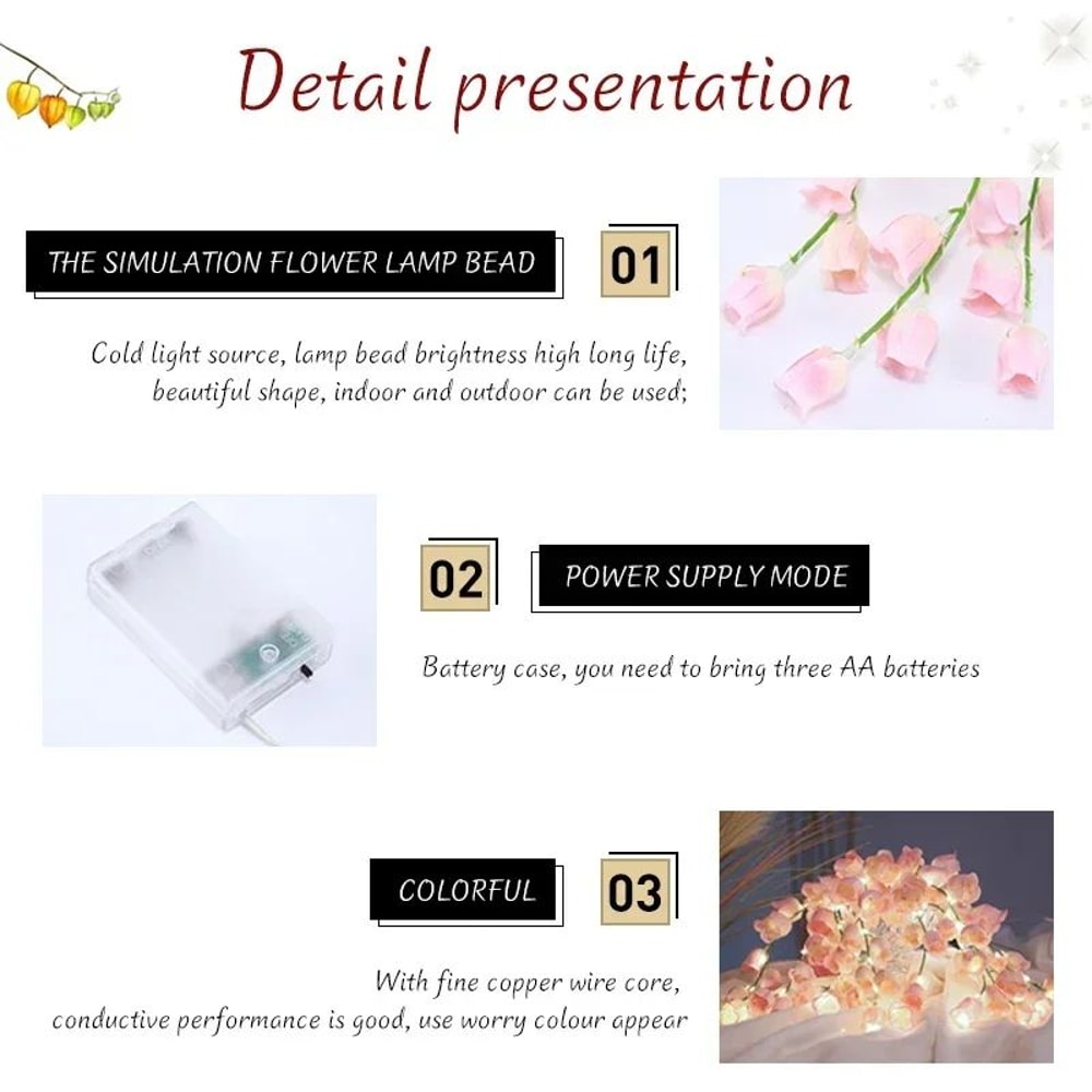 Lily Of The Valley LED Fairy String Lights 5