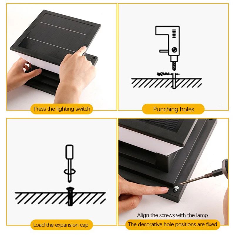 Solar Post Cap Garden LED Light 5