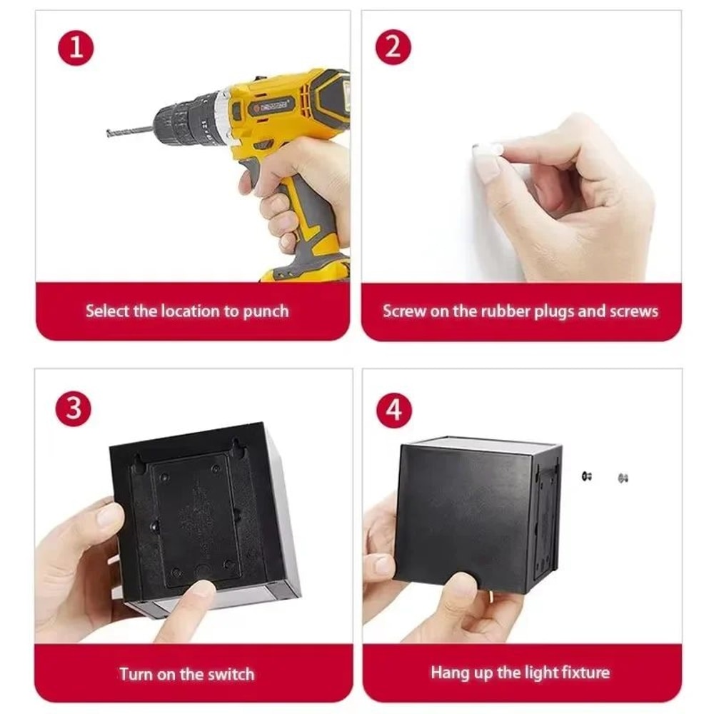 Modern Solar Square Wall LED Light 5