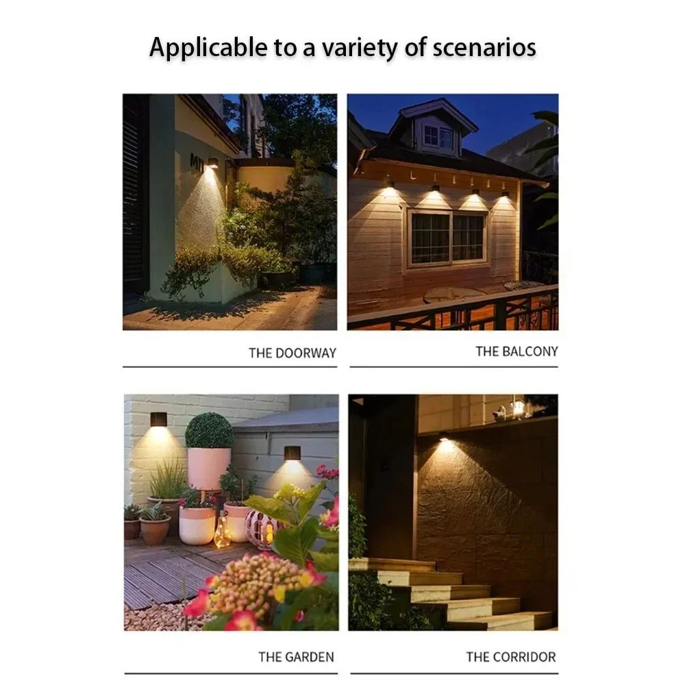 Modern Solar Square Wall LED Light 6