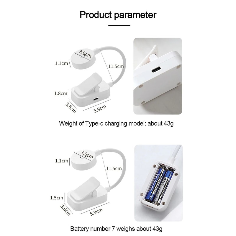 Mini Clip LED Reading Table Lamp 11