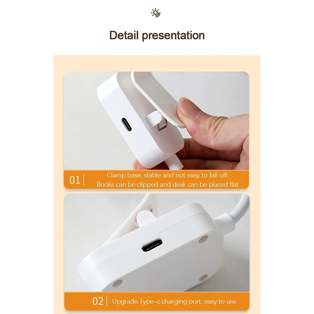 Mini Clip LED Reading Table Lamp 12