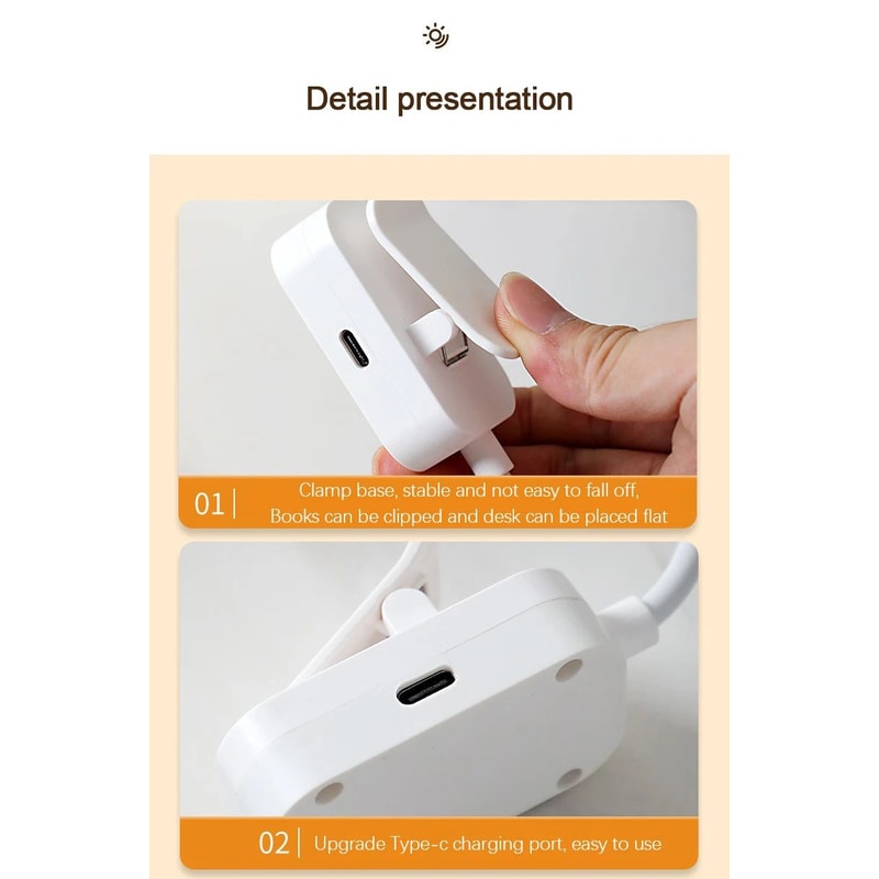 Mini Clip LED Reading Table Lamp 12