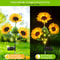 Solar Sunflower LED Garden Light 3
